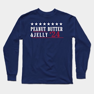 Peanut Butter and Jelly  2024 Presidential Election Long Sleeve T-Shirt